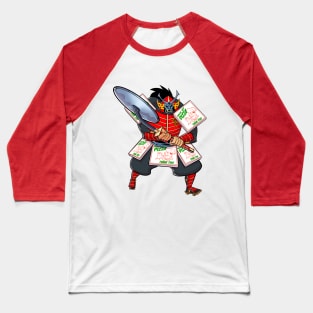 Pizza Samurai Baseball T-Shirt